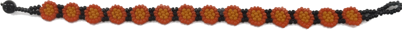 Flower Chain Bracelet - Orange - Josephine Alexander Collective