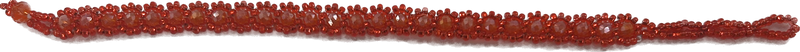 Beaded Chain Bracelet in Orange - Josephine Alexander Collective