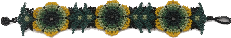 Beaded Flower Bracelet - Lime - Josephine Alexander Collective