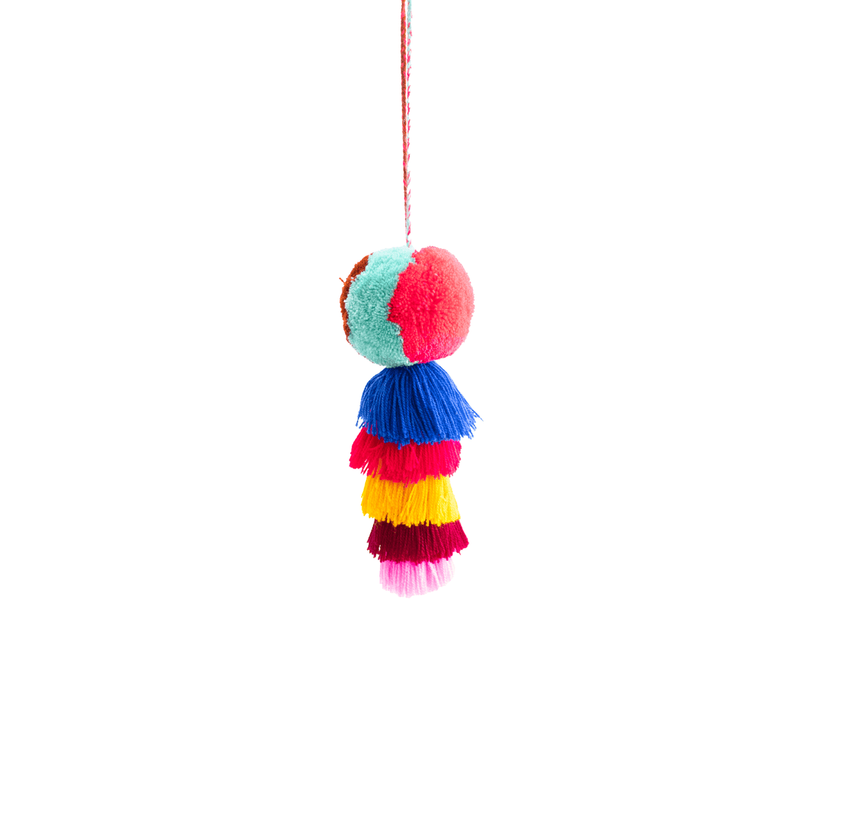 Large Pom Tassel - Rainbow - Josephine Alexander Collective