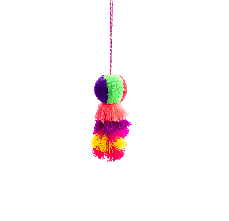 Large Pom Tassel - Rainbow- (More Colors Available) - Josephine Alexander Collective
