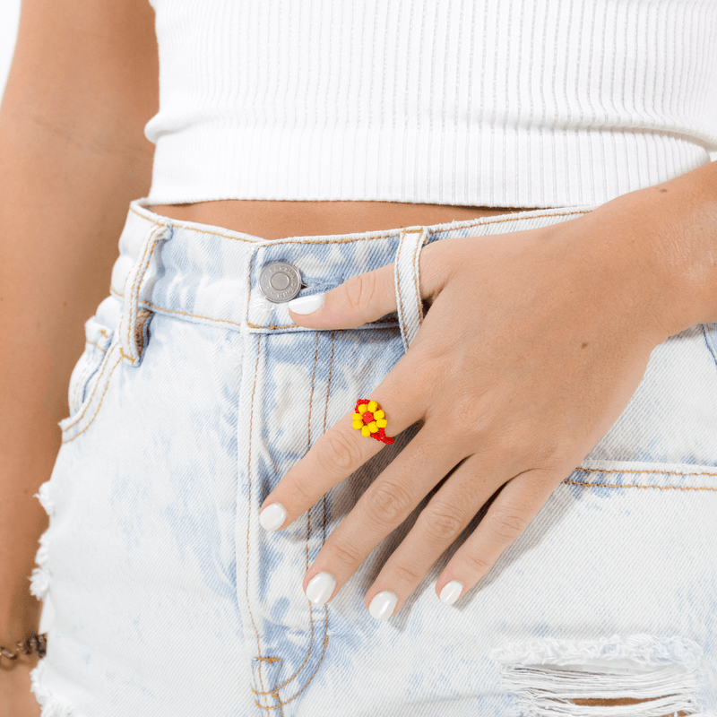 Large Daisy Ring (More Colors Available) - Josephine Alexander Collective
