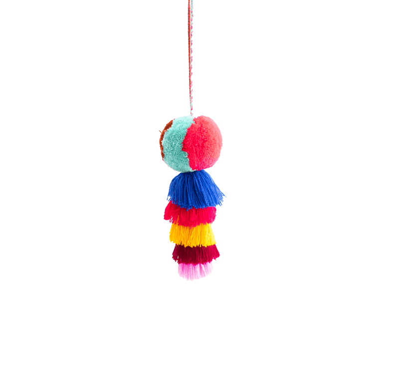 Large Pom Tassel - Rainbow- (More Colors Available) - Josephine Alexander Collective