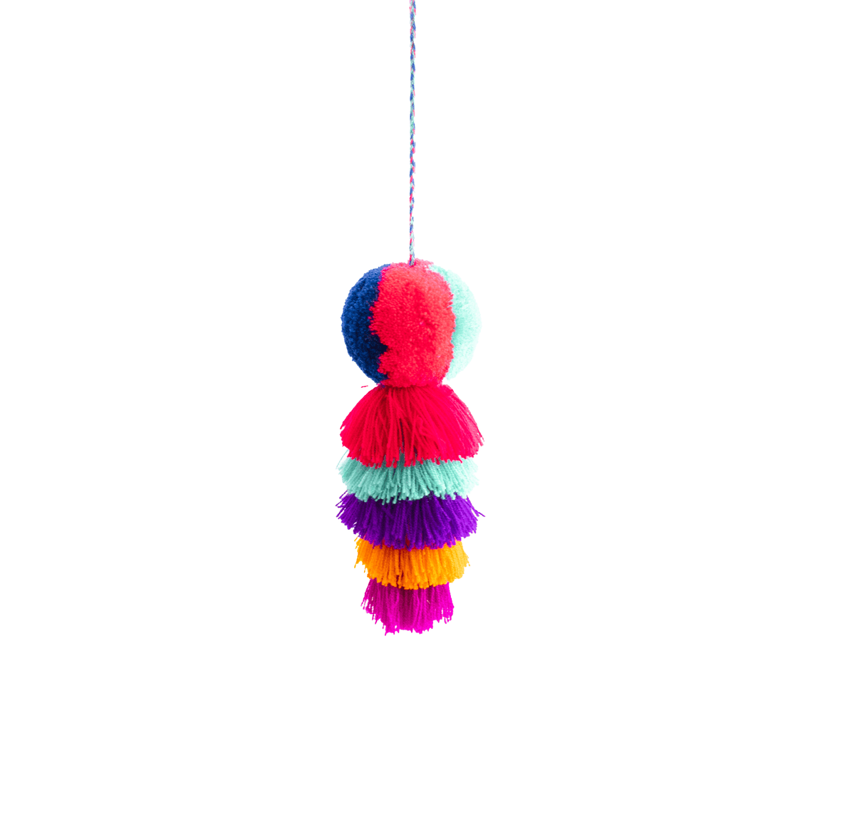 Large Pom Tassel - Rainbow- (More Colors Available) - Josephine Alexander Collective