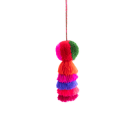 Large Pom Tassel - Rainbow- (More Colors Available) - Josephine Alexander Collective