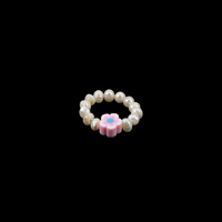 Charm Ring - Pearl & Flower - Josephine Alexander Collective