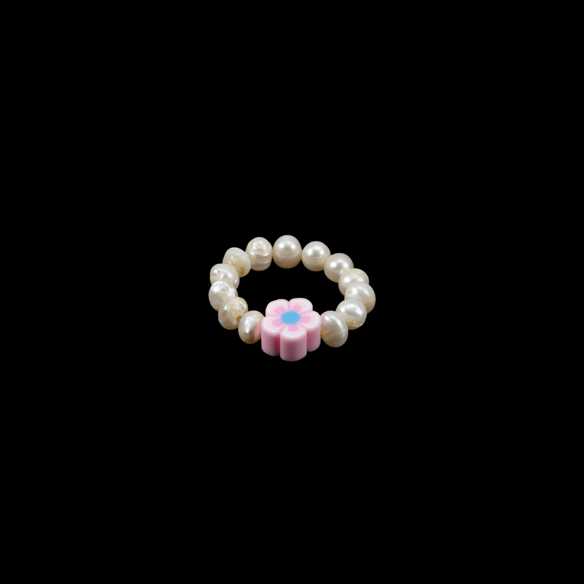 Charm Ring - Pearl & Flower - Josephine Alexander Collective