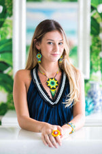 Beaded Estrella Necklace in Desert Sun - Josephine Alexander Collective