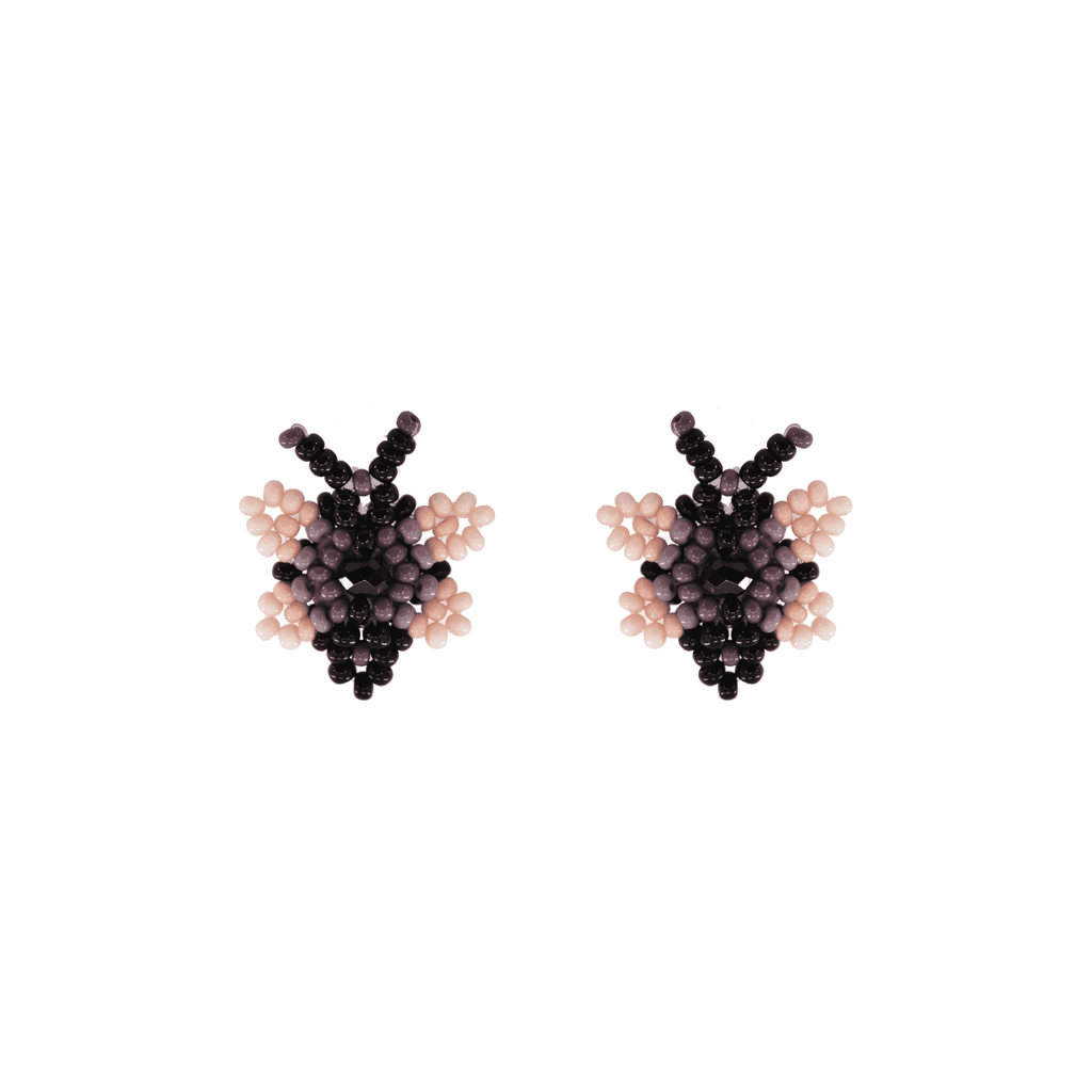 Butterfly Beaded Earring in Lilac - Josephine Alexander Collective