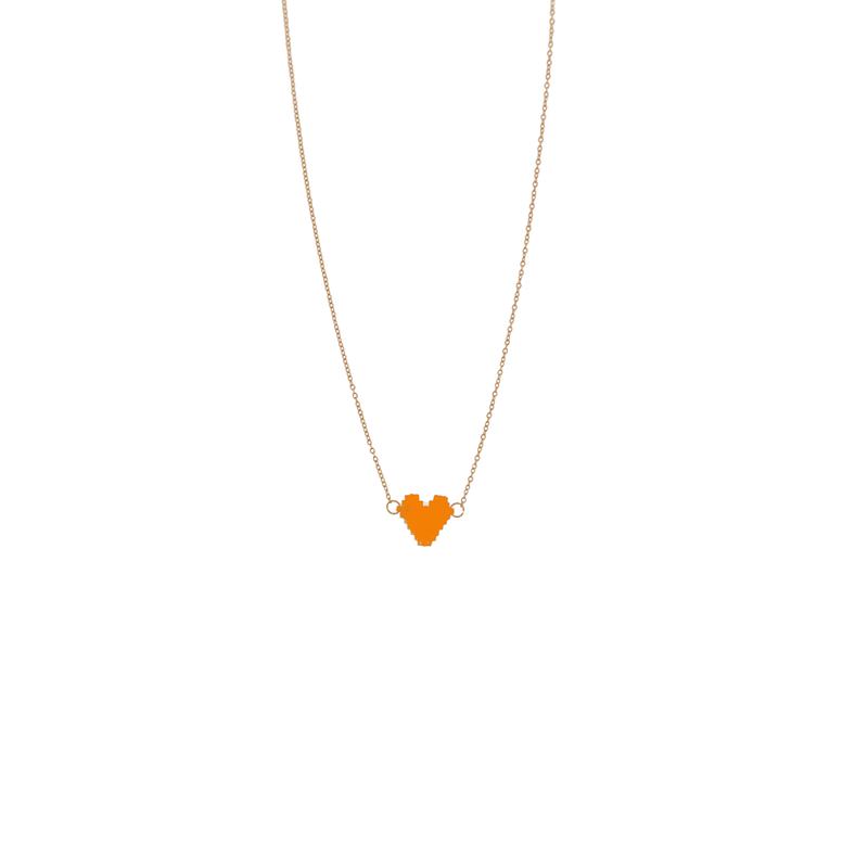 Spread the Love Necklace - Amber Heart - Josephine Alexander Collective
