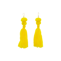 Alexandra Double Pom Tassel Earrings (More Colors Available) - Josephine Alexander Collective