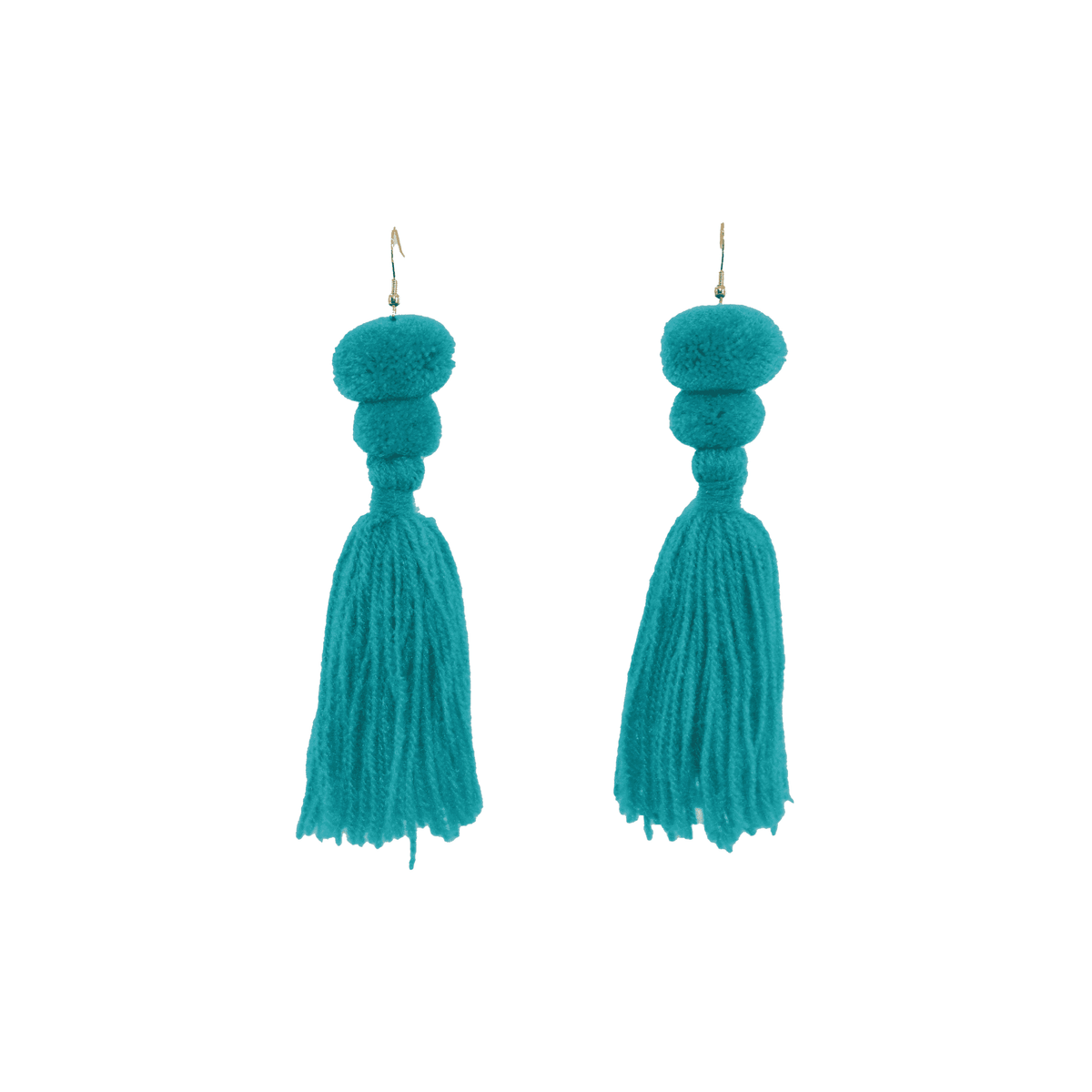 Alexandra Double Pom Tassel Earrings (More Colors Available) - Josephine Alexander Collective