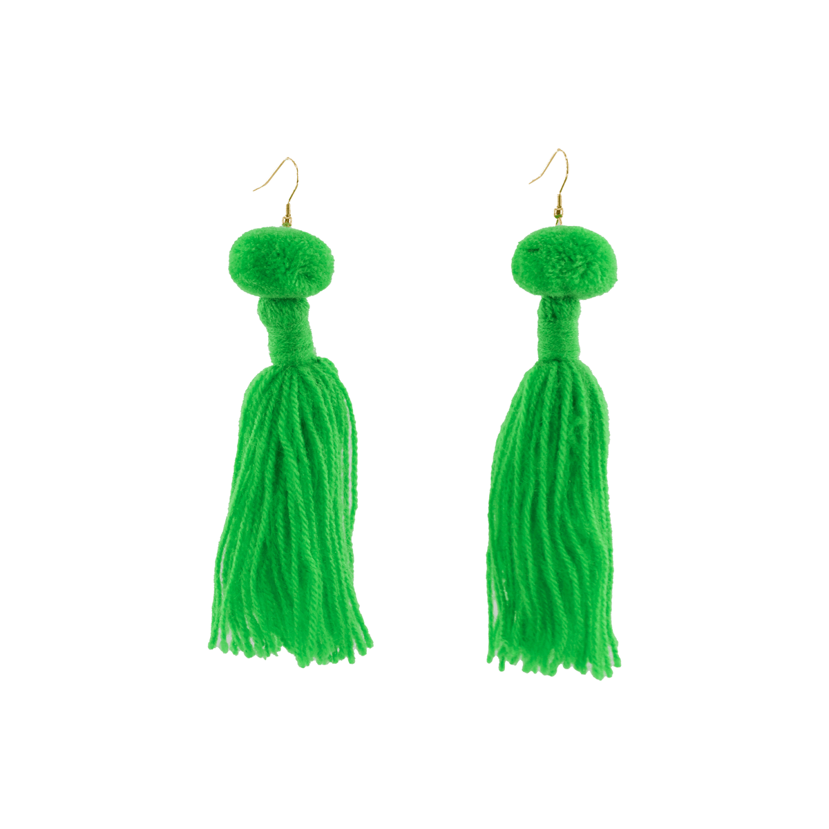 Alexandra Single Pom Tassel Earrings (More Colors Available) - Josephine Alexander Collective