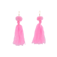 Alexandra Single Pom Tassel Earrings (More Colors Available) - Josephine Alexander Collective