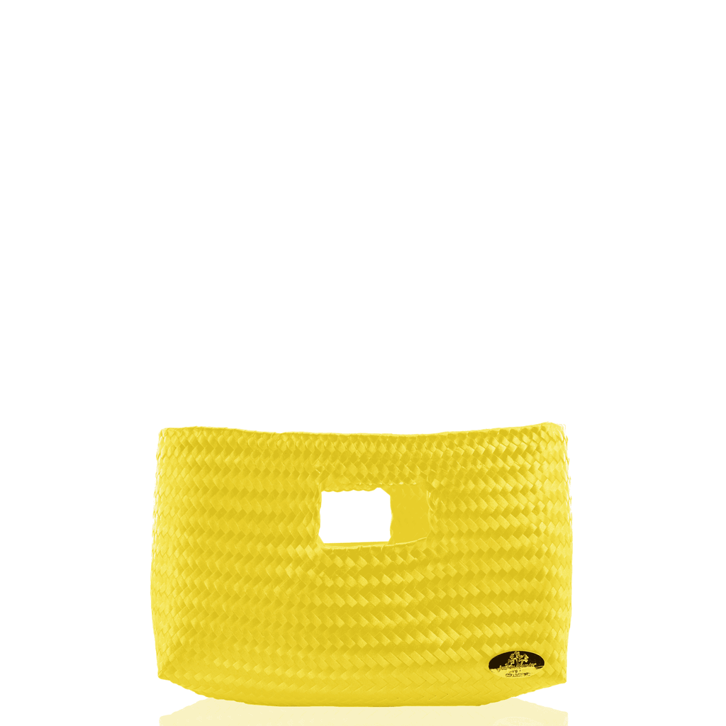 Alison Woven Clutch in  Yellow - Josephine Alexander Collective