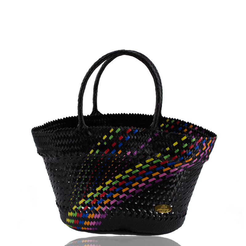 Amelia Basket Bag in Splash of Rainbow (More Colors Available) - Josephine Alexander Collective