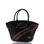 Amelia Basket Bag in Splash of Rainbow (More Colors Available) - Josephine Alexander Collective