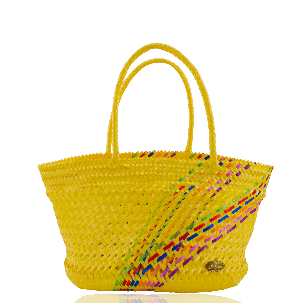Amelia Basket Bag in Splash of Rainbow (More Colors Available) - Josephine Alexander Collective