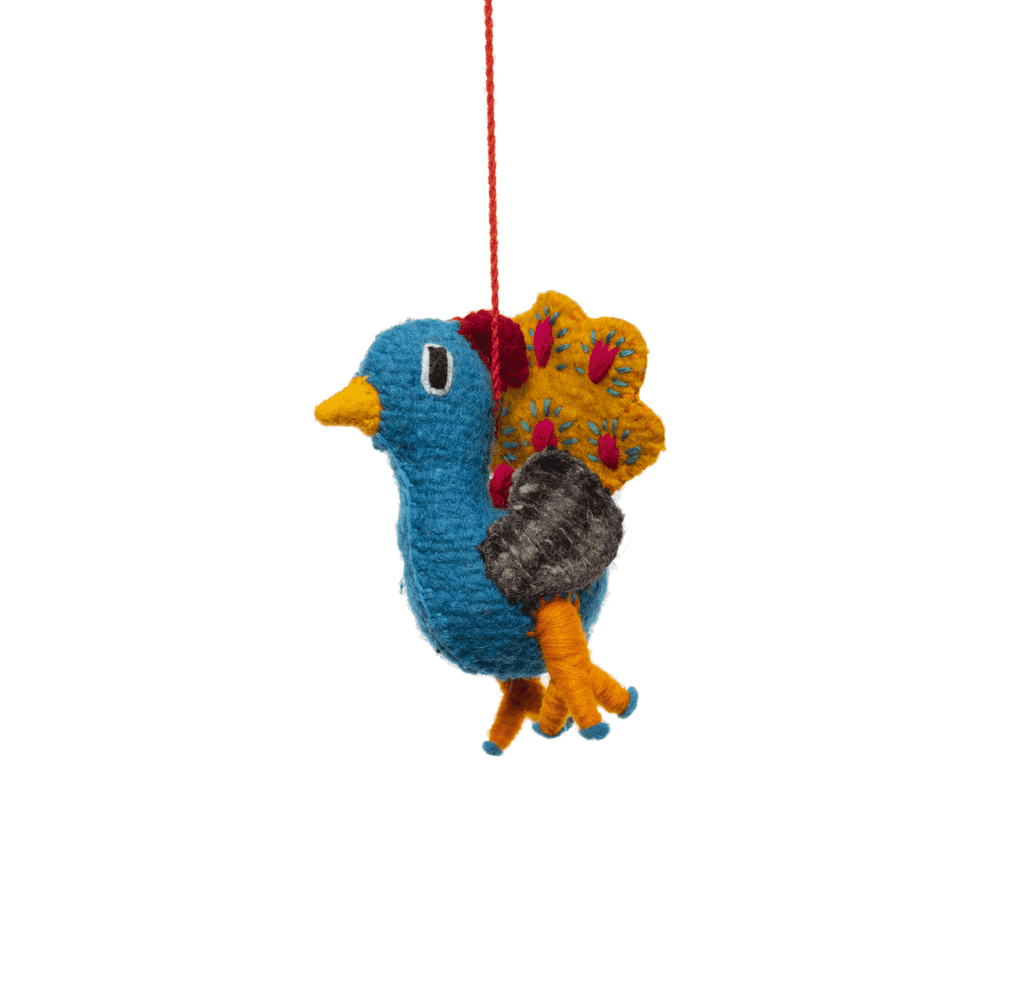 Animal Pom- Peacock Pom - Josephine Alexander Collective