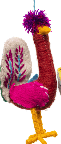 Animal Pom- Ostrich Pom - Josephine Alexander Collective