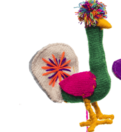 Animal Pom- Ostrich Pom - Josephine Alexander Collective