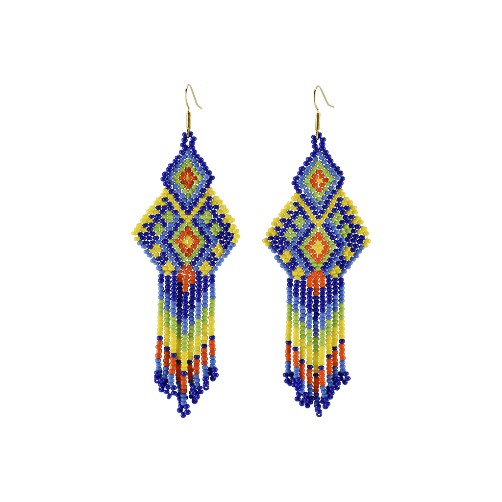 Aztec Earrings in Rainbow - Josephine Alexander Collective