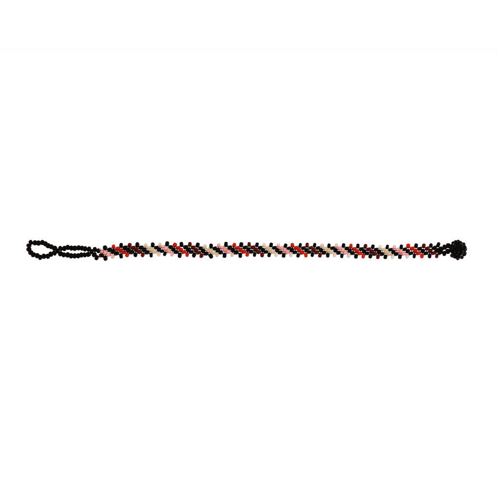 Beaded Stripe  Bracelet in Merengue - Josephine Alexander Collective