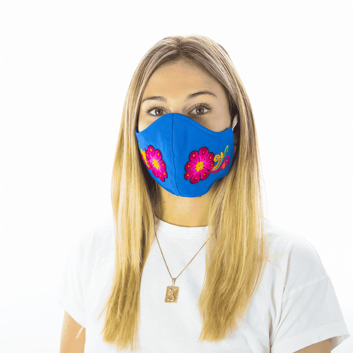 Feli Masks - Blue Flowers - Josephine Alexander Collective