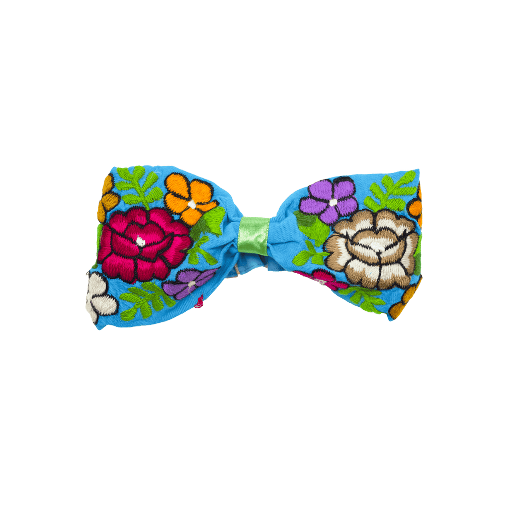 Bow Headband Blue Roses - Josephine Alexander Collective
