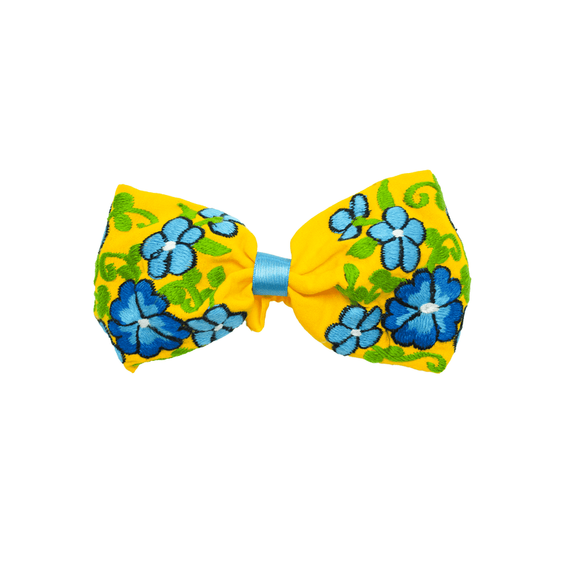 Bow Headband Yellow Flowers - Josephine Alexander Collective