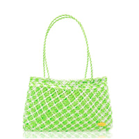 Calada Woven Mesh Bag in Fresh Mint - Josephine Alexander Collective