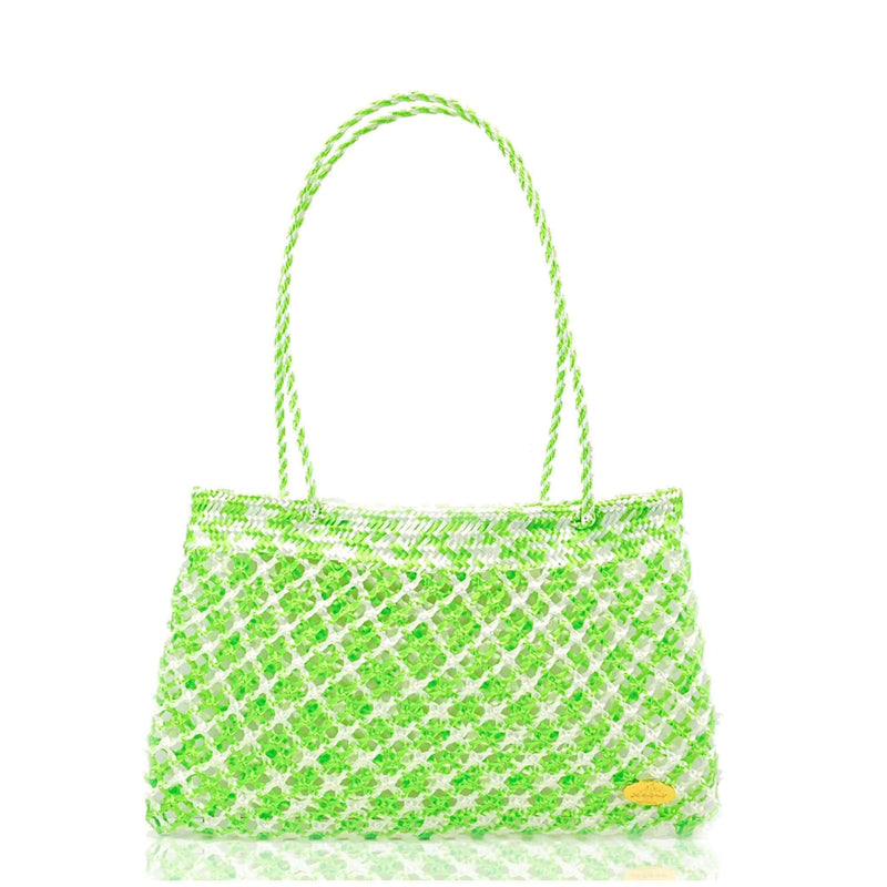 Calada Woven Mesh Bag in Fresh Mint - Josephine Alexander Collective