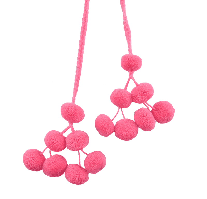 Cusco Double Pom Strand in Bubble Gum - Josephine Alexander Collective