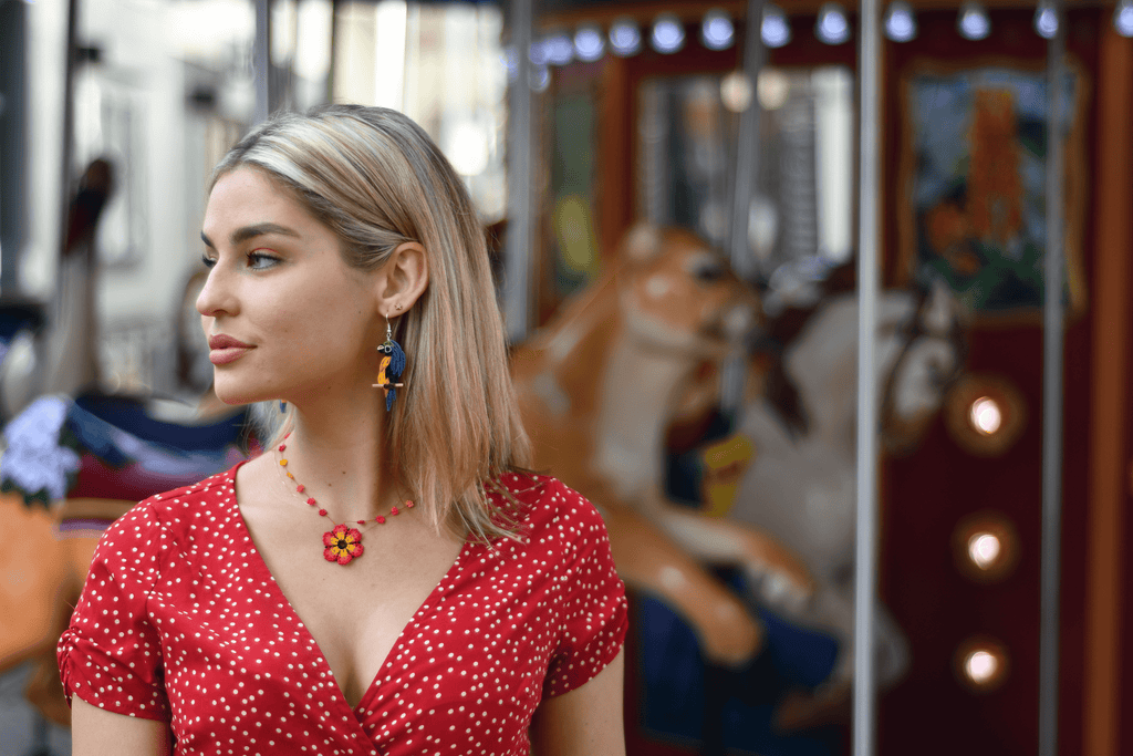 The Wild Daisy Chain Necklace in Yellow - Josephine Alexander Collective
