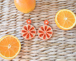 Orange Slice Quilled Earrings - Josephine Alexander Collective