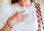 Daisy Chain Necklace in Splash of Neon - Josephine Alexander Collective