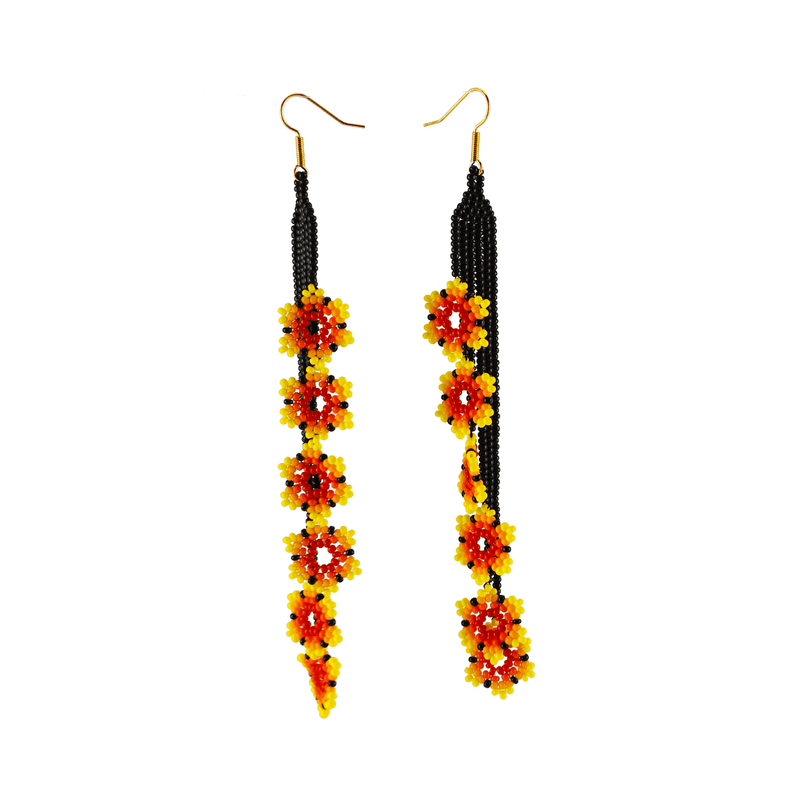 Double Ivy Earrings in Sunrise - Josephine Alexander Collective