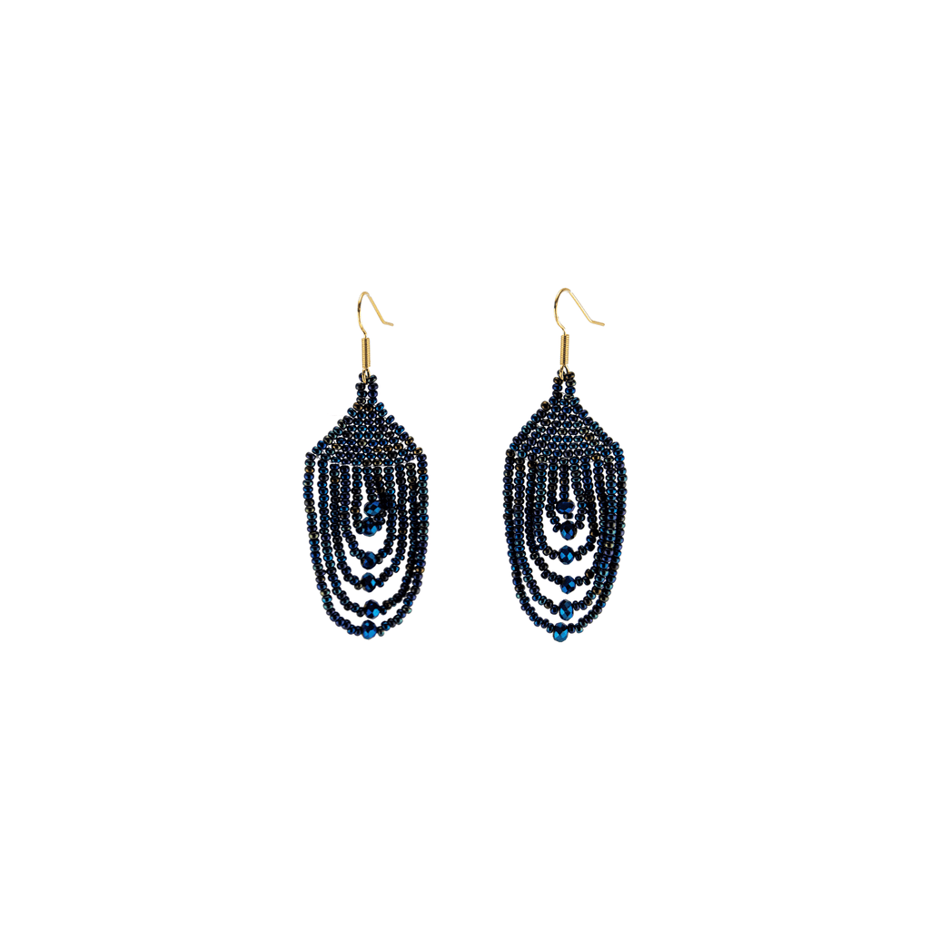 Empire Earrings in Iridescent Blue - Josephine Alexander Collective