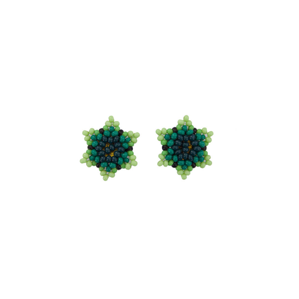 Estrella Studs in Green - Josephine Alexander Collective