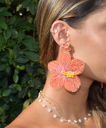 Aloha Earrings in Coral - Josephine Alexander Collective