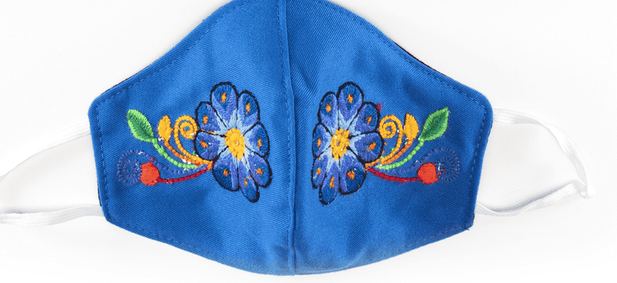 Feli Masks - Blue Flowers - Josephine Alexander Collective