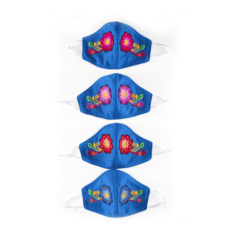 Feli Masks - Blue Flowers - Josephine Alexander Collective