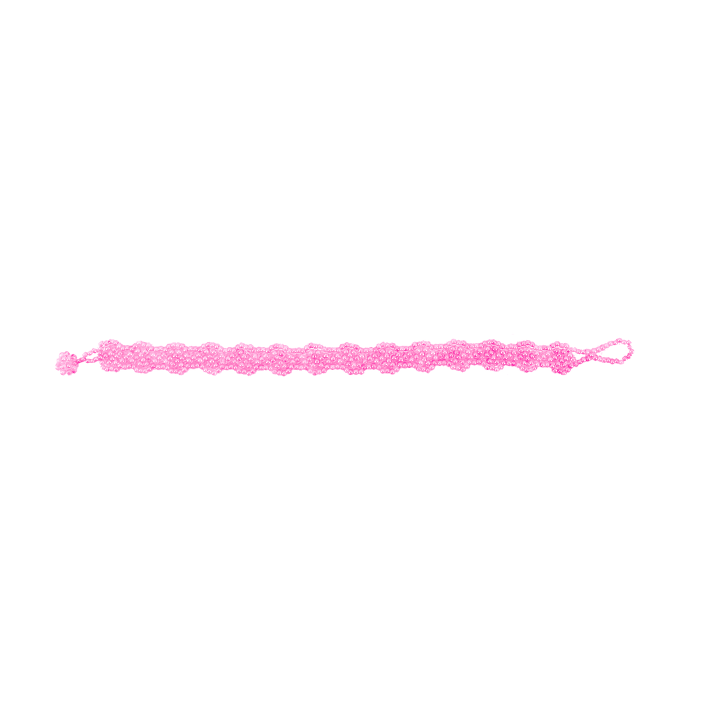 Flower Chain Bracelet in Pink - Josephine Alexander Collective