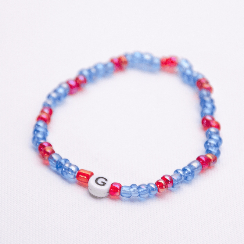 Initial Beaded Bracelet - G - Josephine Alexander Collective