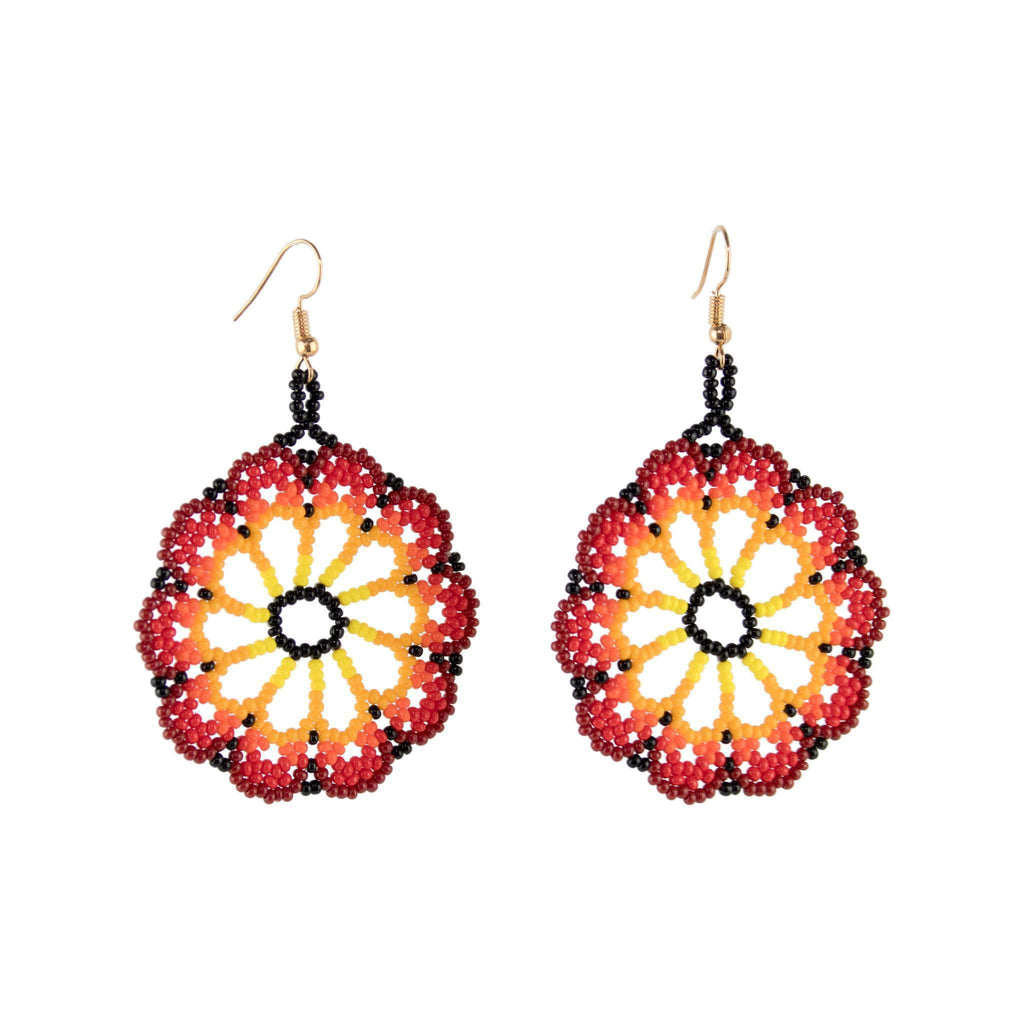 Garibaldi Earrings in Blood Orange - Josephine Alexander Collective