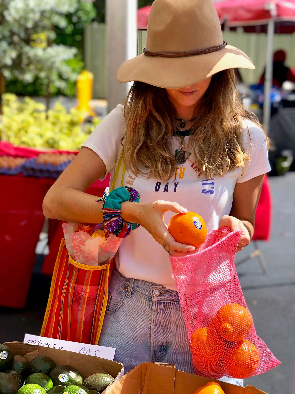 Farmer's Market Pack in Green- Small - Josephine Alexander Collective