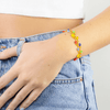 Ivy Bracelet in Gold with Rainbow Flowers - Josephine Alexander Collective
