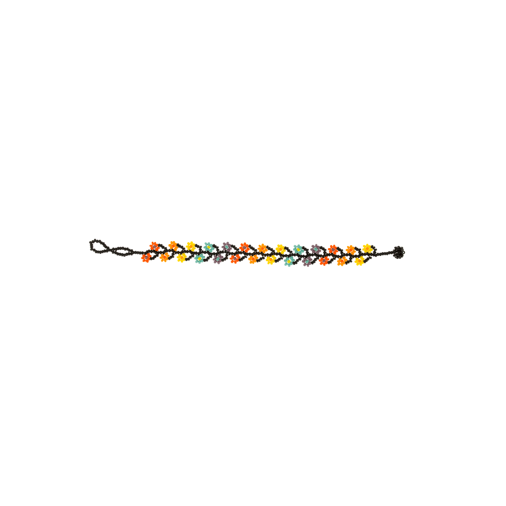 Ivy Bracelet in Retro Rainbow Flower - Josephine Alexander Collective