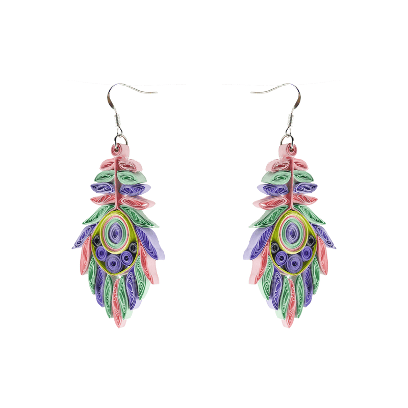 Josselyn Quilled Earrings in Spring - Josephine Alexander Collective