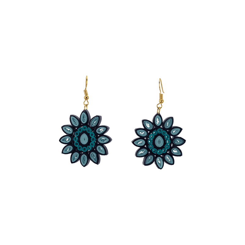 Kathy Quilled Earrings in Snowflake - Josephine Alexander Collective